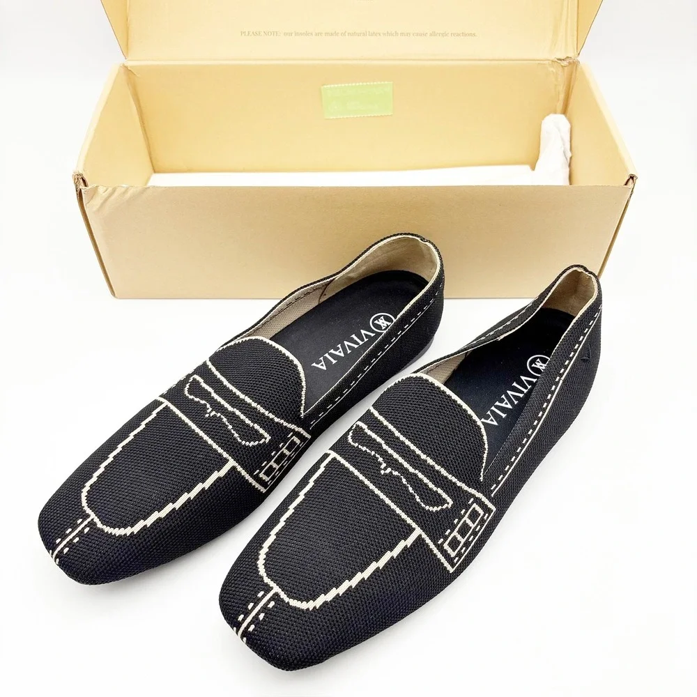 NWB Vivaia Sierra Slip On Washable Loafers in Black Size 40 - Picture 14 of 16
